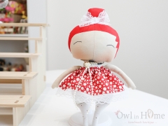 Кукла, интериорна играчка, Мухоморка, червена коса