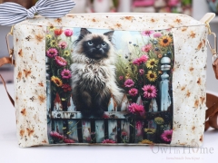 Чанта, малък обем, десен с Котка