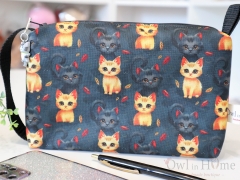 Несесер с удобна дръжка, Десен с  Котки