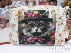 Чанта, малък обем, десен с Котка