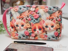 Несесер с удобна дръжка, Десен с Котки